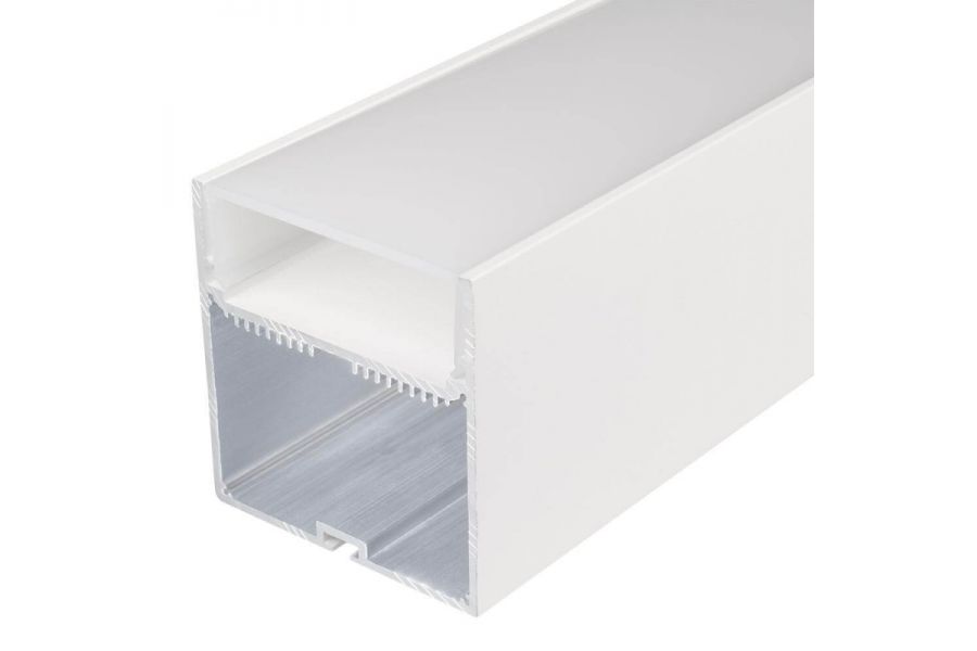 Профиль с экраном Arlight SL-LINE-7477-2500 WHITE+OPAL 021372