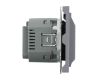 Выключатель карточный Stekker Эмили RSW40-5114-10 платиново-серый, soft touch 50699