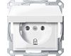 Розетка с крышкой Schneider Electric Merten MTN2311-0319