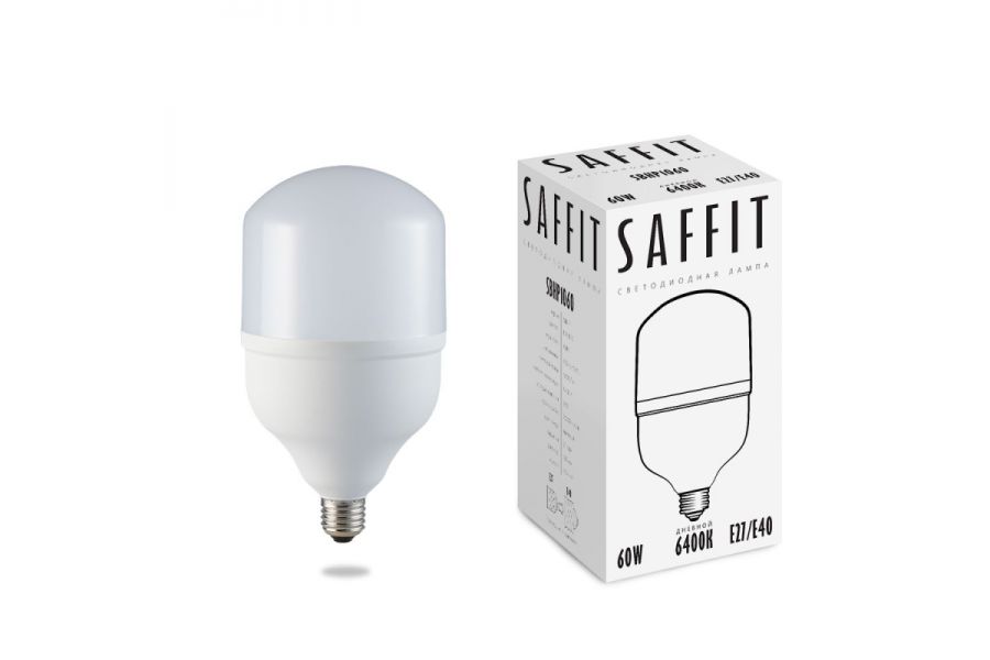 Лампа светодиодная Saffit SBHP1060 E27-E40 60W 6400K 55097