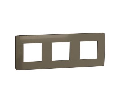 Рамка 3-постовая Schneider Electric Unica New NU280652
