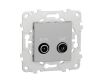 Розетка R-TV/SAT проходная Schneider Electric Unica New NU545630