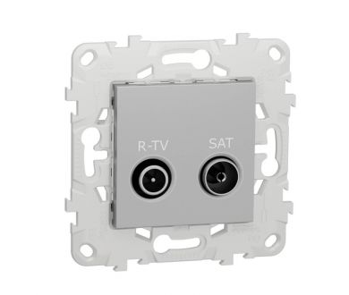 Розетка R-TV/SAT проходная Schneider Electric Unica New NU545630