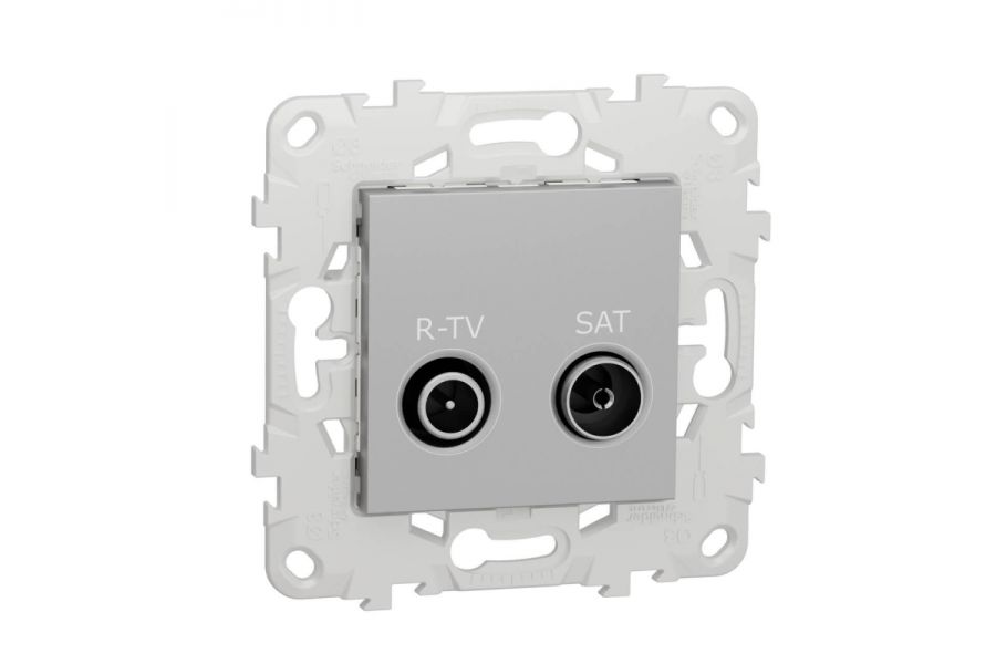 Розетка R-TV/SAT проходная Schneider Electric Unica New NU545630