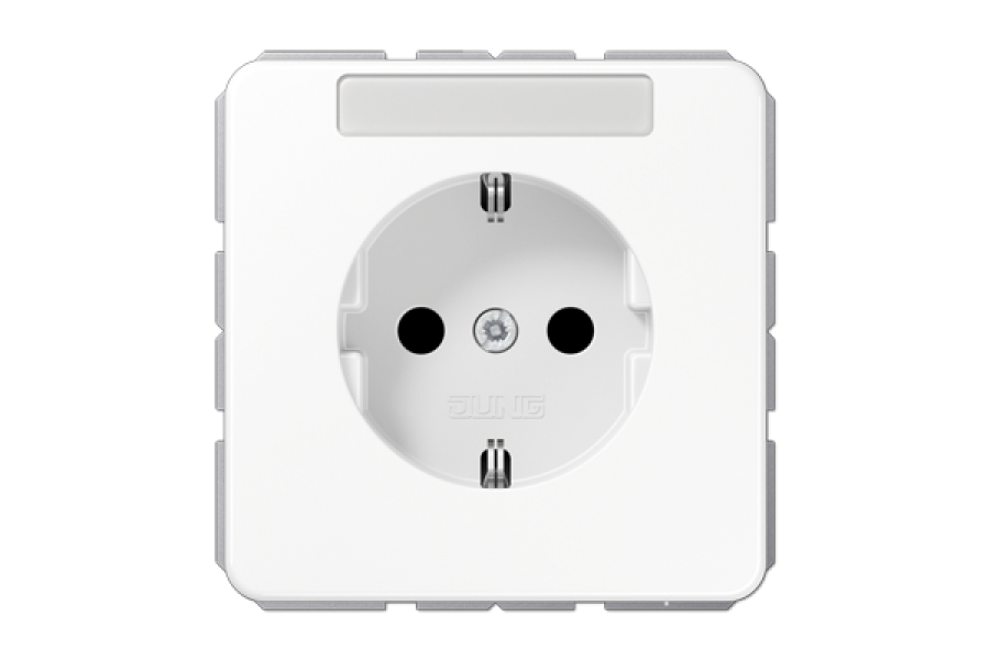 Розетка штепсельная Schuko Jung CD1520BFNAWW