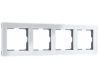 Рамка на 4 поста Werkel Acrylic белый 4690389190520 W0042701 a062131