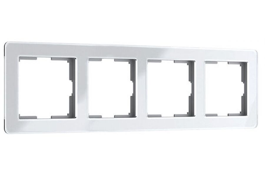 Рамка на 4 поста Werkel Acrylic белый 4690389190520 W0042701 a062131