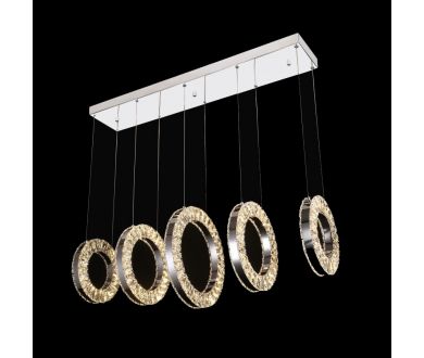 Подвесная люстра iLedex Crystal ice 4460-5 72W CR