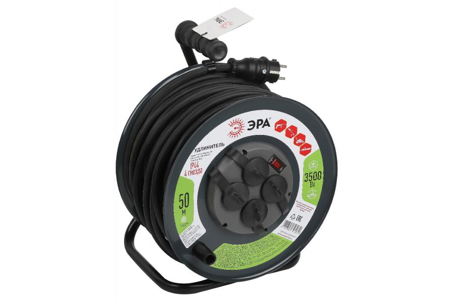 Удлинитель силовой Эра RMx-4es-3x2.5-50m-IP44(KG) Б0052919