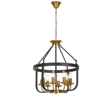 Подвесная люстра Lumina Deco Berling LDP 8024-8 BK+MD