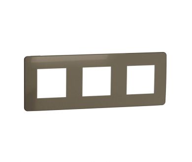 Рамка 3-постовая Schneider Electric Unica New NU280650