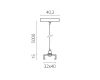 Подвес скрытый тип D треку 5040xx-(F)/(R) 5 м Quattro Lightstar 504196-FR2