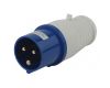 Вилка ЭРА V-16-2P-PE-IP44 переносная 013 2Р+РЕ 16А 220В IP44 Б0032849