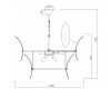 Подвесная люстра iLamp Gramercy 15602-11 ANB+CL
