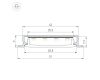 Профиль Arlight SL-LINIA40-F-H9-2000 ANOD (Алюминий) 063906