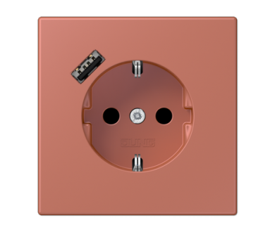 Купить Розетка 2K+З USB Typ A Jung LC1520-18A236 Розетка 2K+З USB Typ A Jung LC1520-18A236