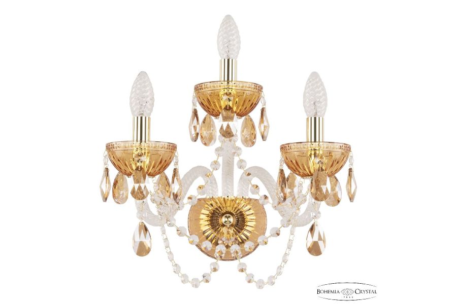 Бра Bohemia Ivele Crystal 5402B/2+1/165 G Amber/M-1G K721