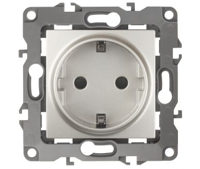 Розетка 2P+E Schuko со шторками Эра 12-2102-15 Б0019326
