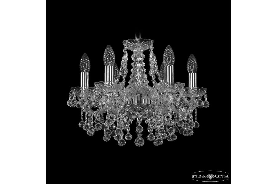 Подвесная люстра Bohemia Ivele Crystal 1409/6/141 Ni