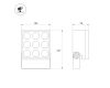 Прожектор Arlight ALT-BLOCK-S185x185-36W Warm3000 (GR, 3 deg, 230V) 054752