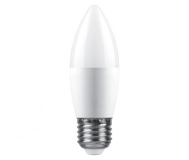 Лампа светодиодная Feron LB-980 свеча матовая E27 15W 175-265V 4000K 52070
