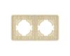 Рамка на 2 поста стеклянная Arlight FRM-OMALI-SFGS-2-GD 049711