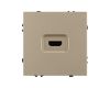Механизм HDMI розетки Arlight SCT-NOBE-MHD1-SFPL-GD (Золотой песок) 061843
