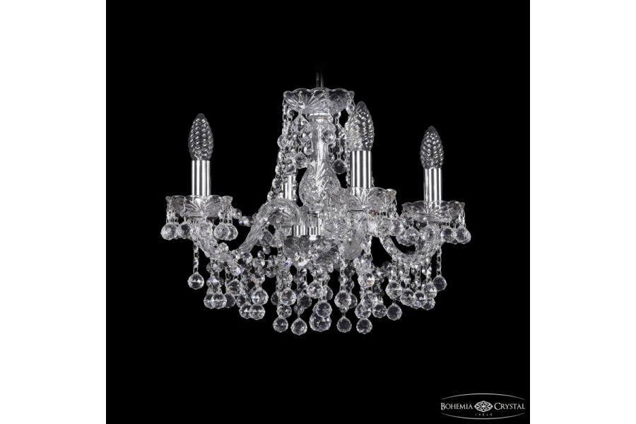 Подвесная люстра Bohemia Ivele Crystal 1409/4/141 Ni