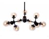 Люстра на штанге Lumina Deco Zodiak LDP 160-12 BK+TEA
