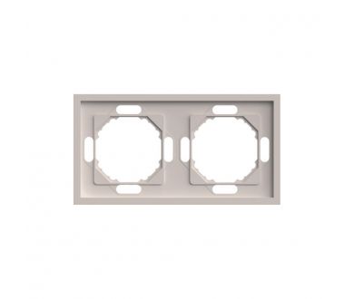 Рамка 2-местная Stekker Эмили PFR00-5002-08 серия Эмили кашемир soft touch 49911
