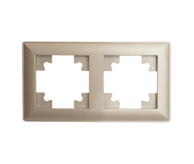 Рамка двухместная Stekker PFR00-7002-02 Катрин 39803