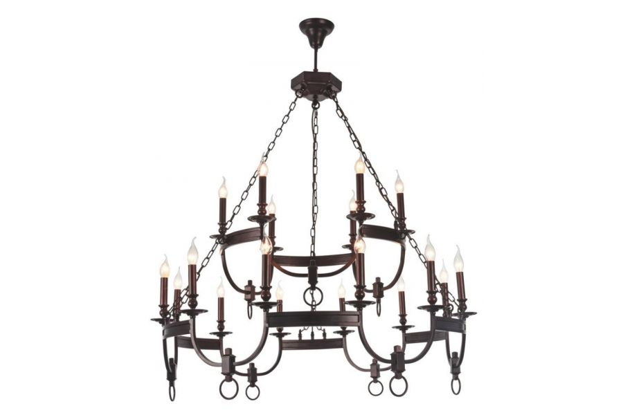Подвесная люстра Crystal Lux Suerte Brown SP12+6