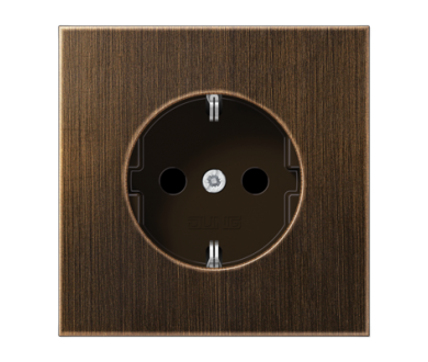 Розетка 2K+З со шторками Jung ME1520KIAT