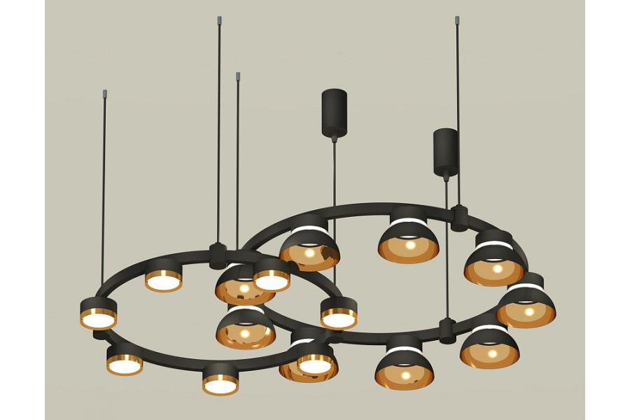 Комплект подвесного светильника Ambrella Light Techno Ring XR92091110 (A9209x2, C9238, C9242, N8145, N8124)