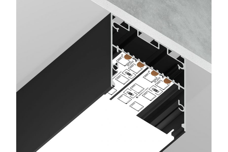Алюминиевый профиль Ambrella Light Profile System GP3050BK