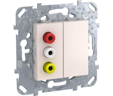 Розетка 3xRCA Schneider Electric Unica MGU5.431.25ZD