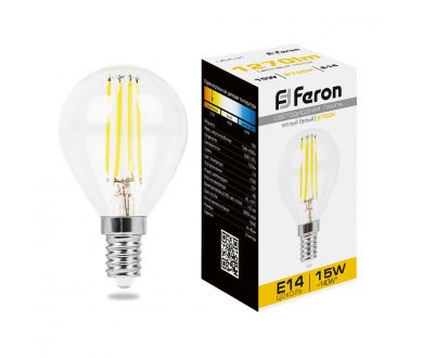 Лампа светодиодная Feron LB-515 Шарик E14 15W 2700K 38249