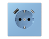 Розетка 2K+З USB Typ AC Jung LC1520-15CA256