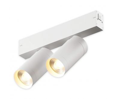 Трековый однофазный светильник AM Group AM528 WH-220V-2X10W SMART