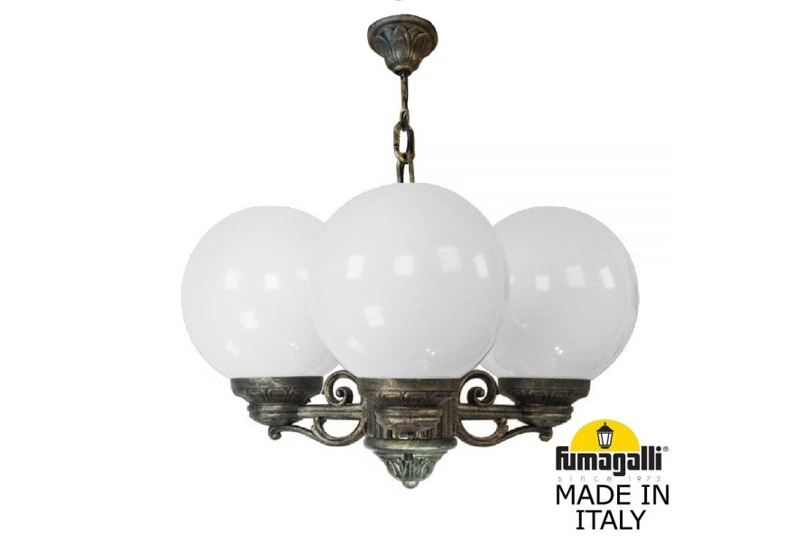 Уличный подвесной светильник Fumagalli Globe 250 G25.120.S30.BYF1R