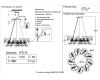 Подвесная люстра Crystal Lux MARGO SP9R