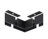 Соединитель L в комплекте соединительная планка 2шт Novotech Port Vector 135307