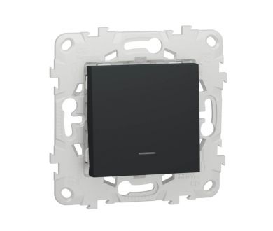 Переключатель одноклавишный с подсветкой Schneider Electric Unica New NU520354N