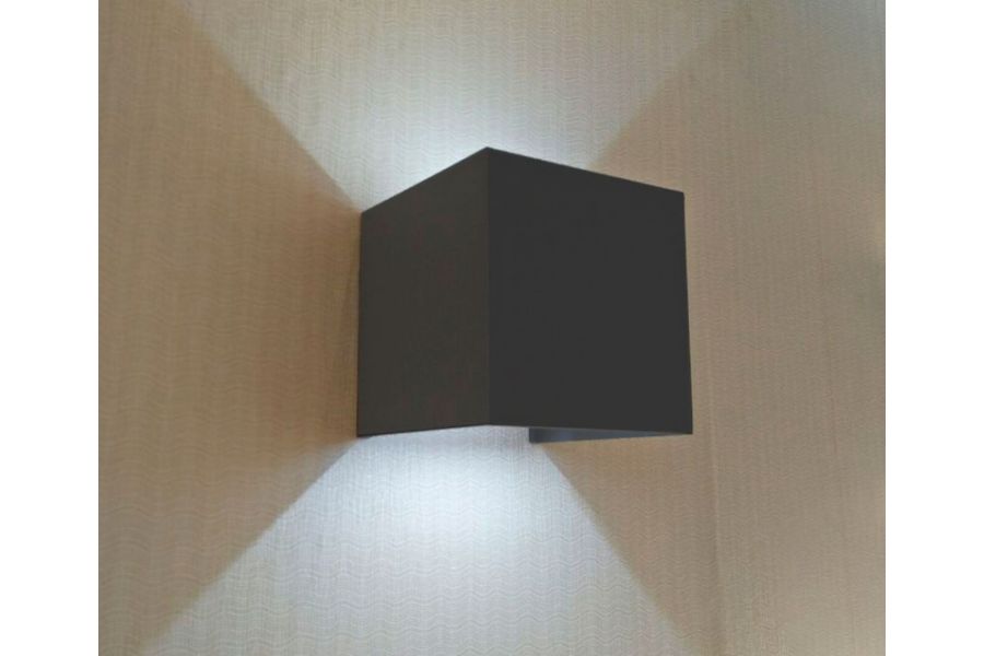 Уличный настенный светодиодный светильник Kink Light Куб 08585,16(4000K)