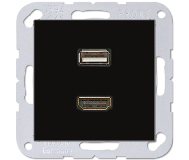 Розетка HDMI/USB Jung MAA1163SW