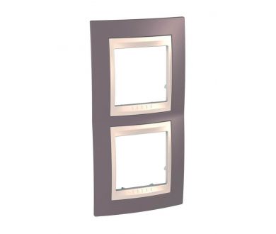 Рамка 2-постовая вертикальная Schneider Electric Unica Хамелеон MGU6.004V.576