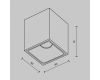 Потолочный светильник Maytoni Technical Alfa LED C065CL-8W4K-SQ-B