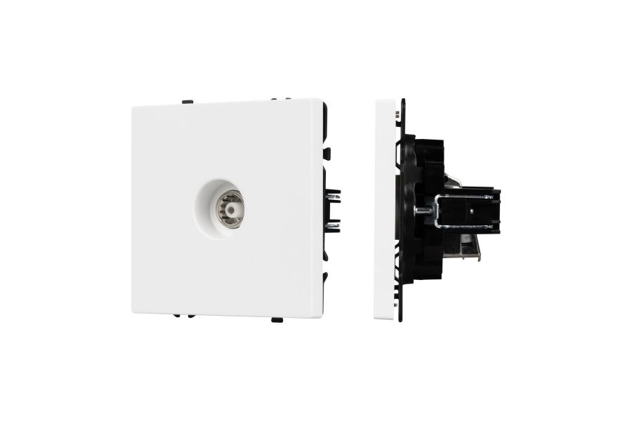 Розетка ТВ софт-тач белый кварц Arlight SCT-MTV1-SFPL-WH (TV) 054292(1)