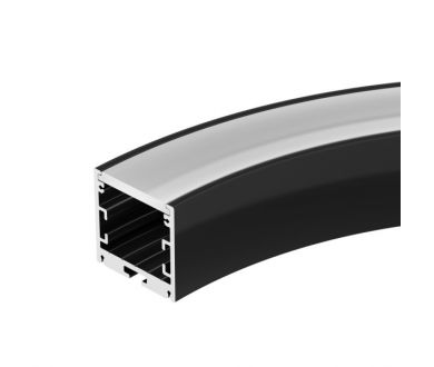 Алюминиевый профиль Arlight SL-ARC-3535-D320-A90 Black (дуга 1 из 4) 032676