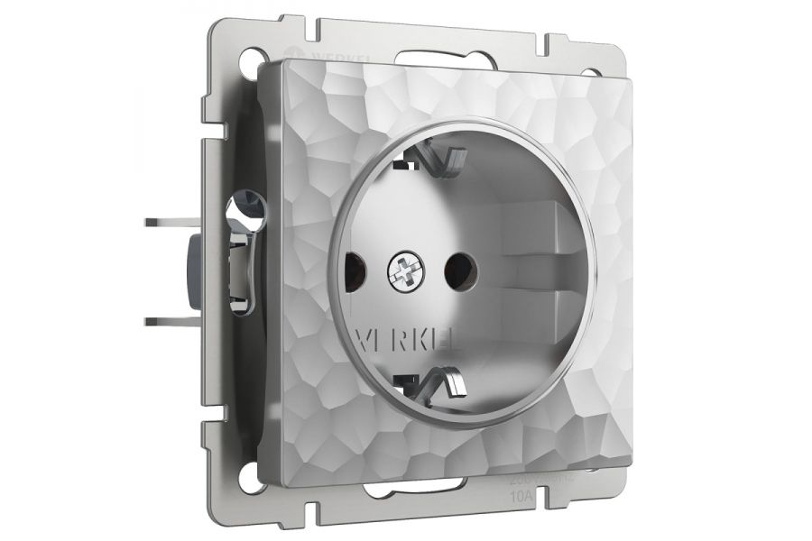 Розетка Werkel Hammer серебряный 4690389162824
